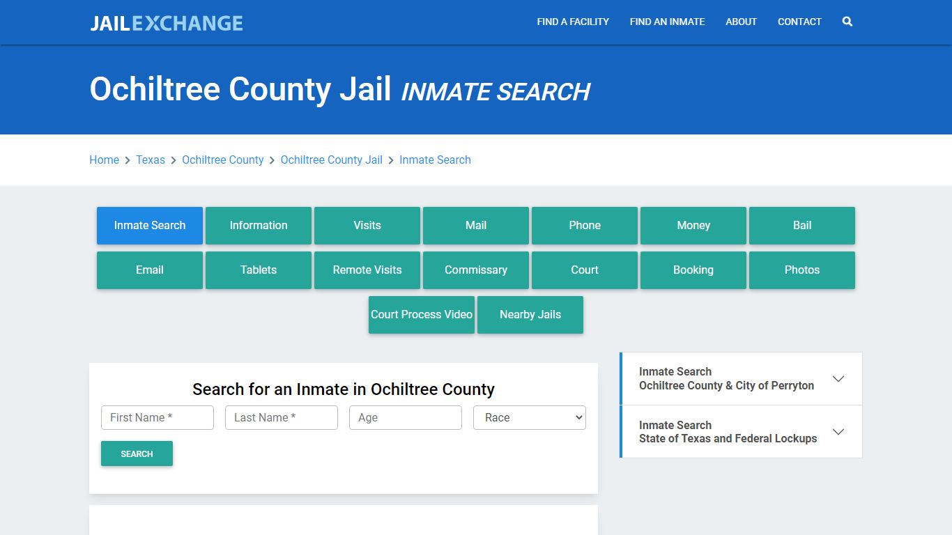 Ochiltree County Jail, TX Inmate Search: Roster & Mugshots